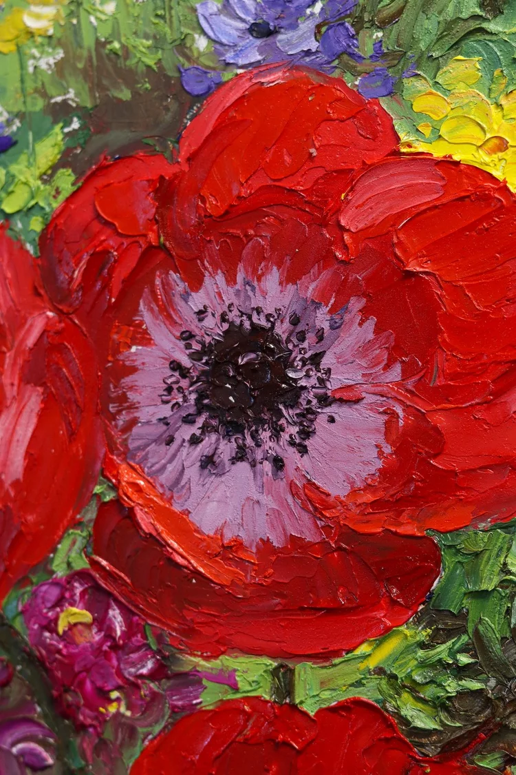 Captivating Oil Paintings of Flower Gardens: Anemone Gardens